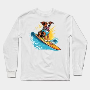 Surfer Dog Long Sleeve T-Shirt